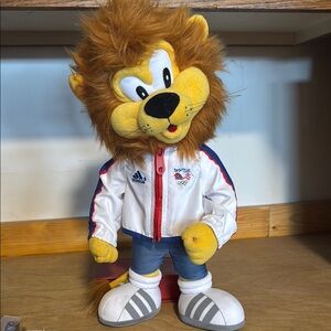 2008 Olympic Great Britain Lion Mascot Plush